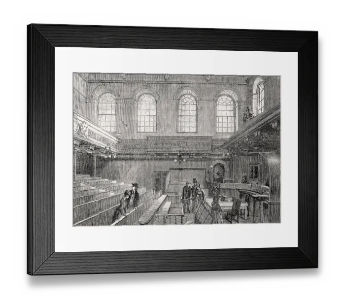 Framed Print : Interior view of High Court of Justiciary Framed Print : Interior view of High Court of Justiciary