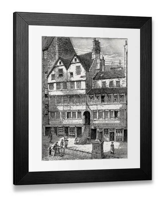 Framed Print : Allan Ramsay's House, High Street