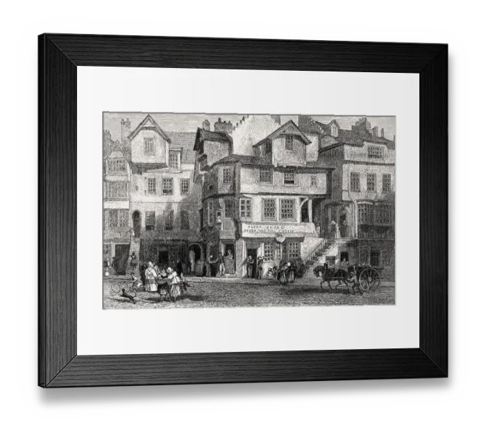 Framed Print : John Knox House, a historic house in Edinburgh