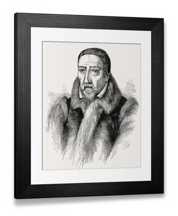 Framed Print : George Buchanan, 1506-1582, a Scottish historian and humanist scholar