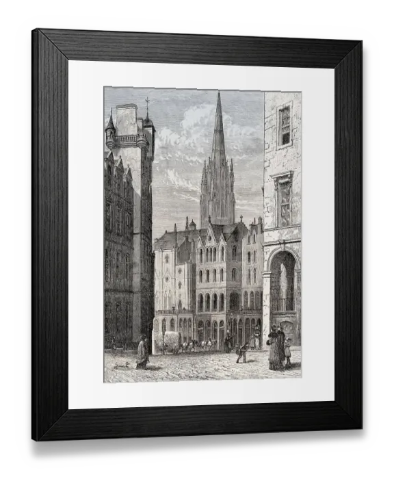 Framed Print : Victoria Street and Terrace, Edinburgh