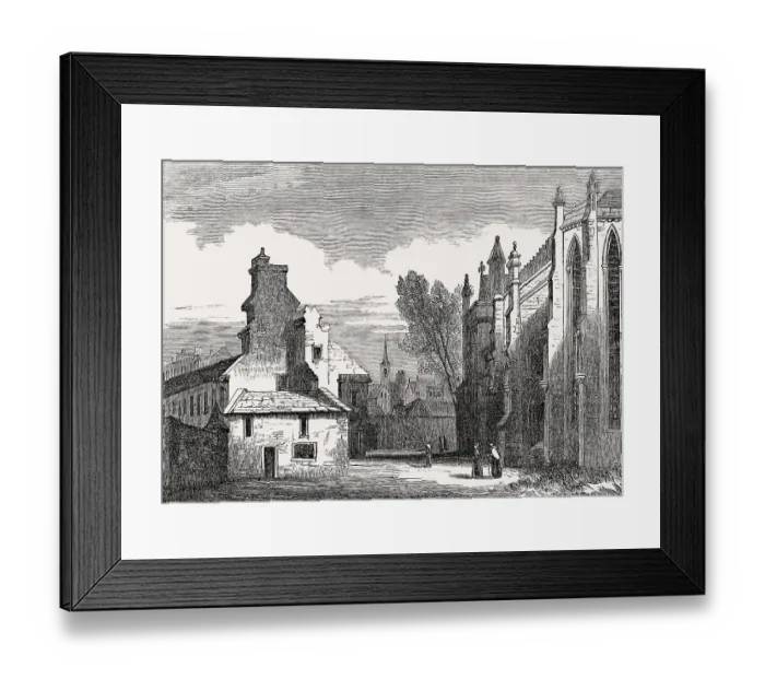 Framed Print : Trinity Hospital and Trinity College Kirk Framed Print : Trinity Hospital and Trinity College Kirk