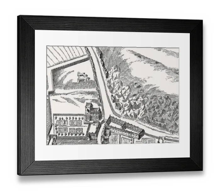 Framed Print : Trinity College Kirk, a royal collegiate church demolished in 1848