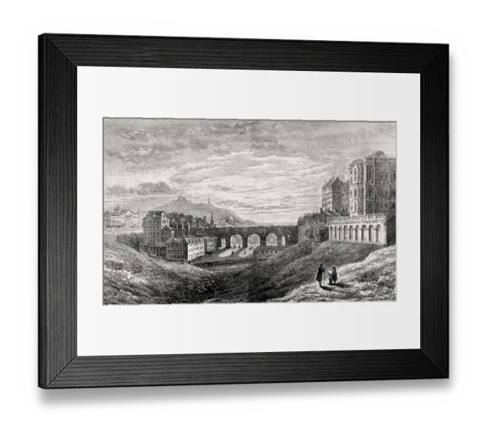 Framed Print : The old North Bridge, from the west