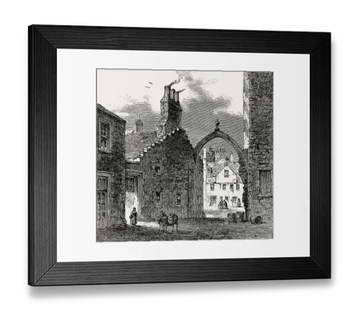 Framed Print : Water Gate, Canongate, Edinburgh Framed Print : Water Gate, Canongate, Edinburgh