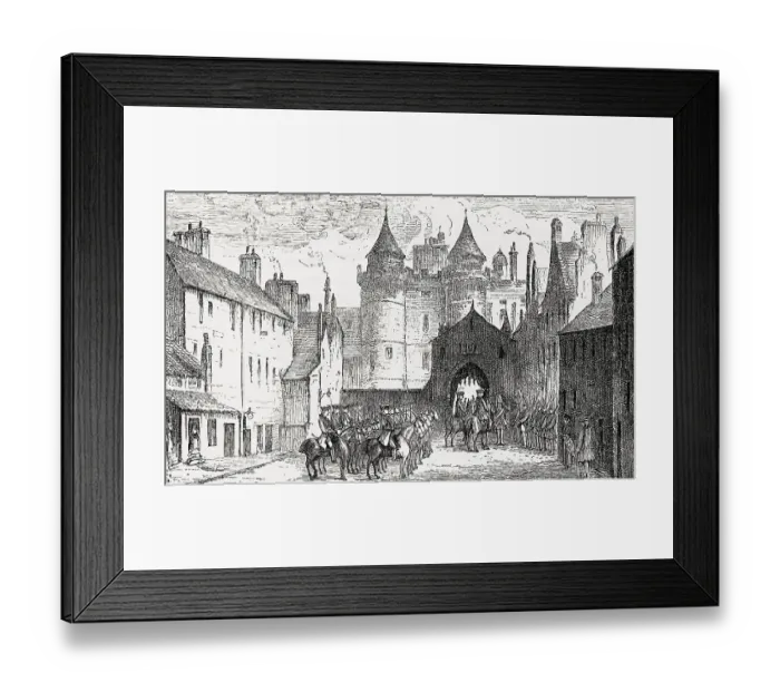 Framed Print : The Palace Gate, Palace of Holyroodhouse Framed Print : The Palace Gate, Palace of Holyroodhouse