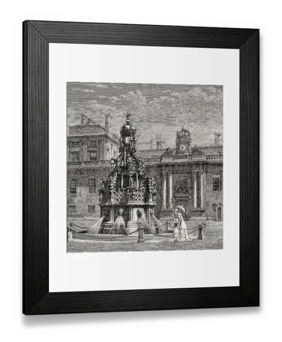 Framed Print : Fountain of Palace of Holyroodhouse
