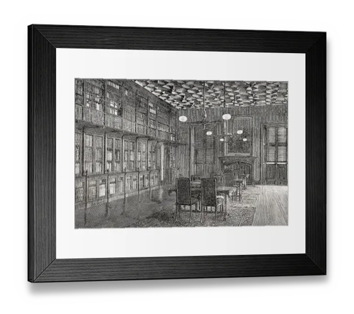 Framed Print : Free Church College Library, Edinburgh Framed Print : Free Church College Library, Edinburgh