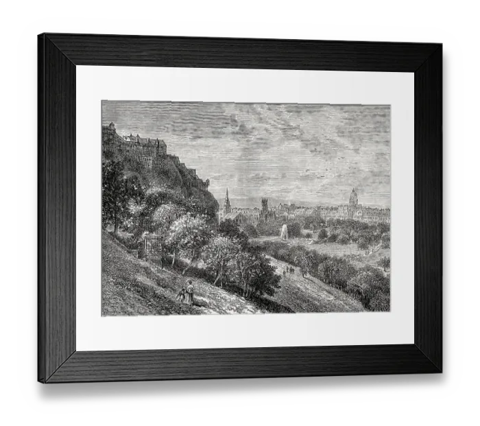 Framed Print : Princes Street Gardens, Edinburgh