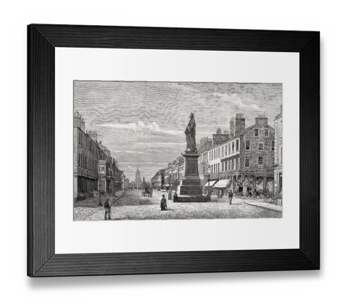Framed Print : George Street, Edinburgh, Scotland, 19th century