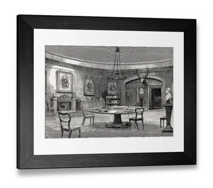 Framed Print : The Literary Saloon at Messers Blackwoods etablishment Framed Print : The Literary Saloon at Messers Blackwoods etablishment
