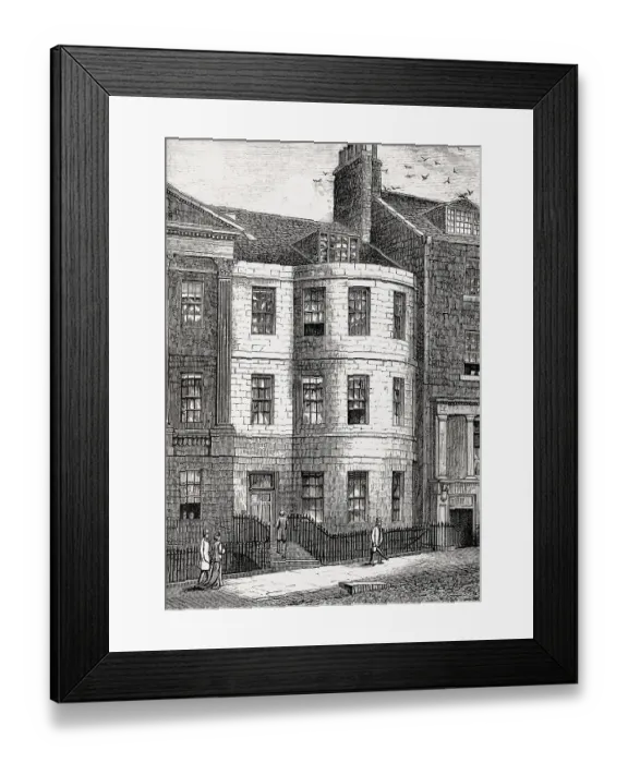Framed Print : Sir Walter Scott's house in Castle Street Framed Print : Sir Walter Scott's house in Castle Street