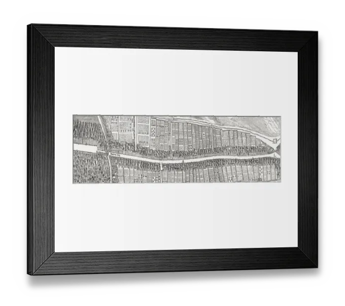 Framed Print : Bird's eye view of the Canongate Framed Print : Bird's eye view of the Canongate