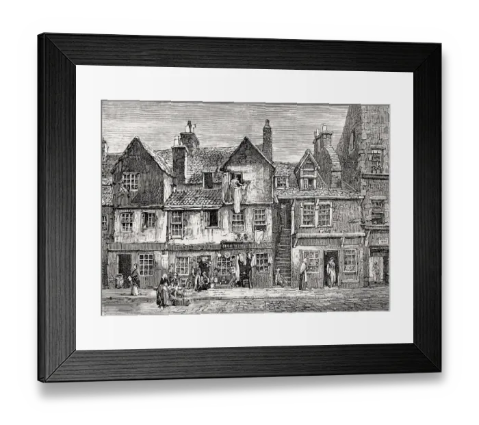 Framed Print : Old houses in the Cowgate, Edinburgh