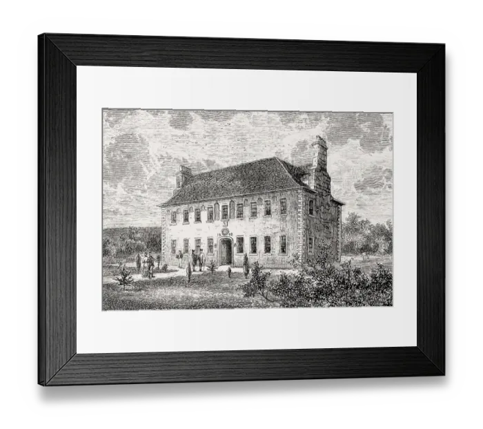 Framed Print : Darien House, Edinburgh, Scotland, 19th century