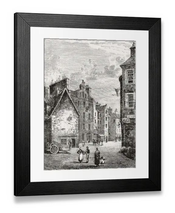 Framed Print : Bristo Port, Edinburgh, Scotland, 1820 Framed Print : Bristo Port, Edinburgh, Scotland, 1820