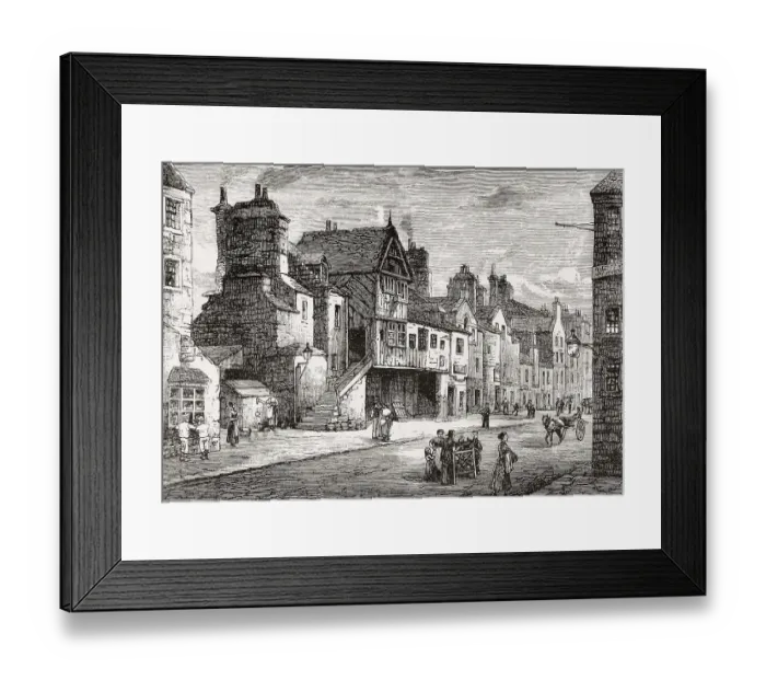 Framed Print : Mahogany Land in Potterow, 1821