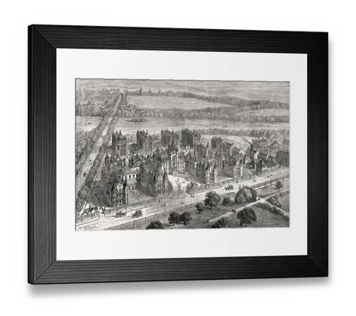 Framed Print : George Heriot's Hospital, Edinburgh