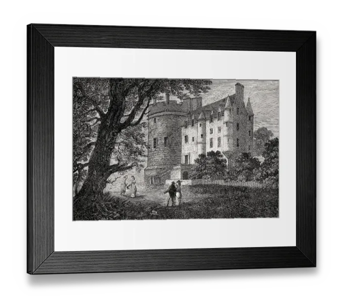 Framed Print : Craigcrook Castle, Edinburgh, Scotland, 1770