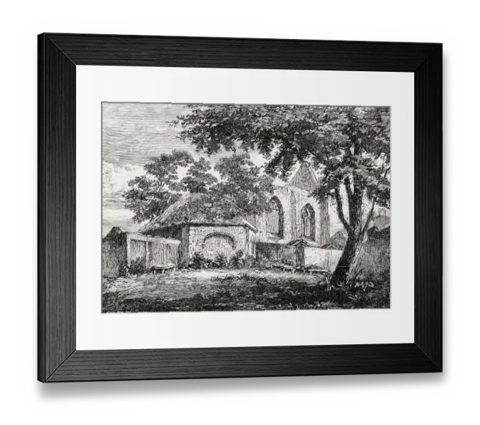 Framed Print : View of Restalrig Church, Edinburgh