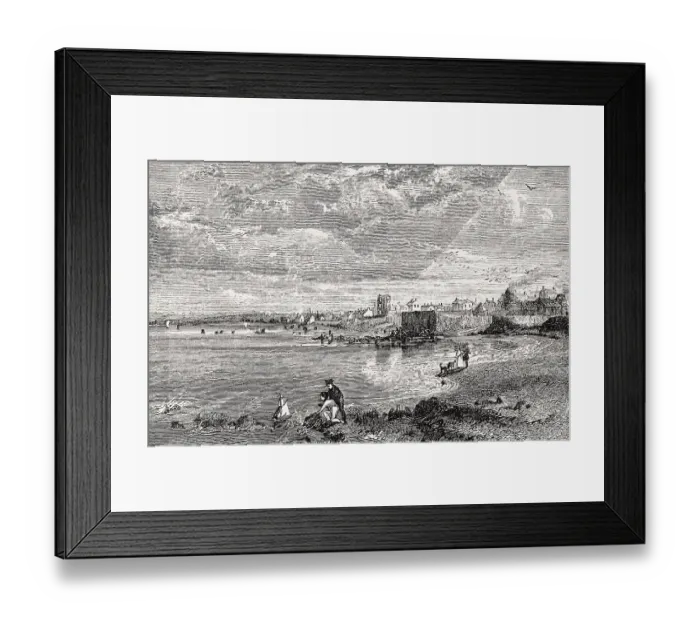 Framed Print : Portobello Beach, Edinburgh, Scotland, 1838