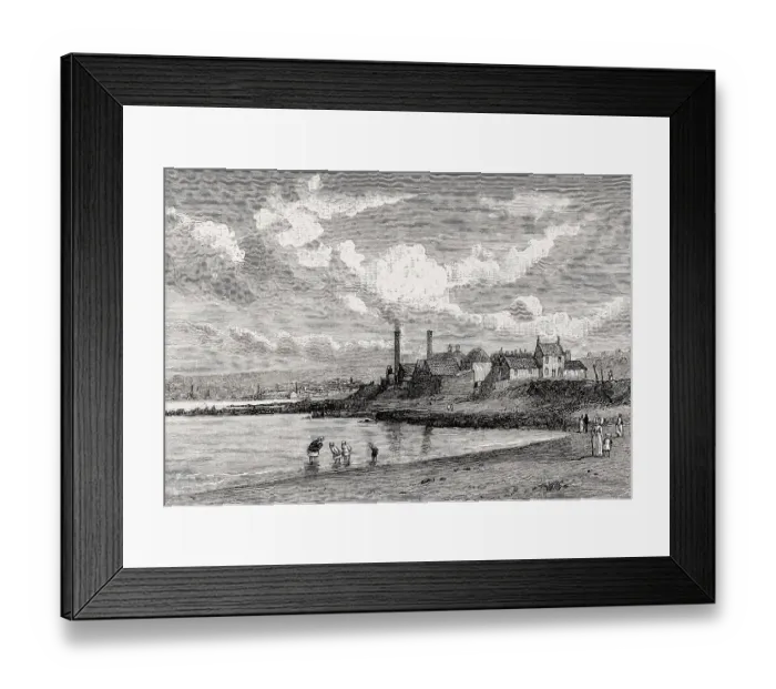 Framed Print : Joppa Pans, Edinburgh, Scotland, 19th century