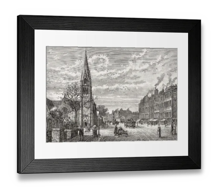 Framed Print : Pilrig Church, Leith Walk, Edinburgh