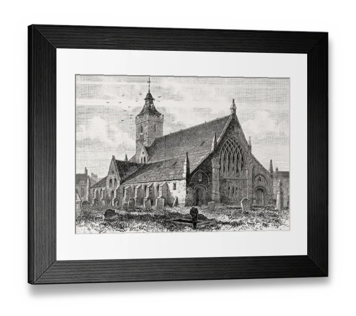 Framed Print : South Leith Parish Church, Kirk of Our Lady