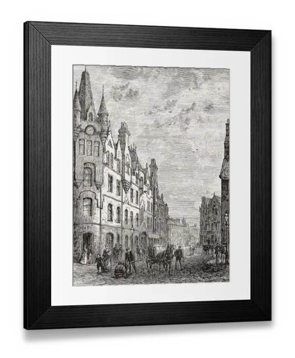 Framed Print : Bernard Street, Leith, Edinburgh Framed Print : Bernard Street, Leith, Edinburgh