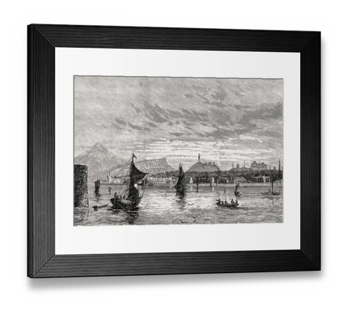 Framed Print : Leith Roads, Leith, Edinburgh, Scotland