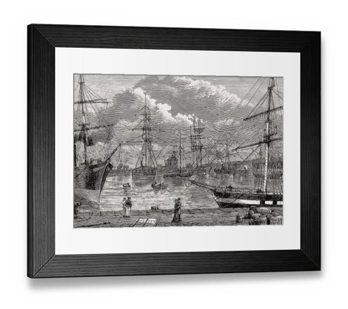 Framed Print : Edinburgh Dock, Leith, Edinburgh