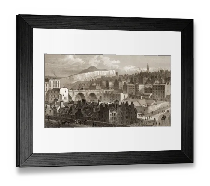 Framed Print : Part of the Old Town, from Princes Street