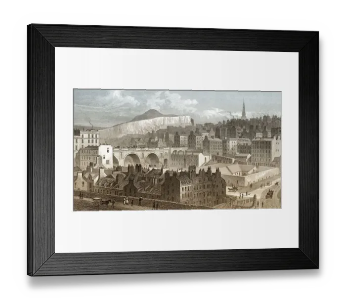 Framed Print : Part of the Old Town, from Princes Street