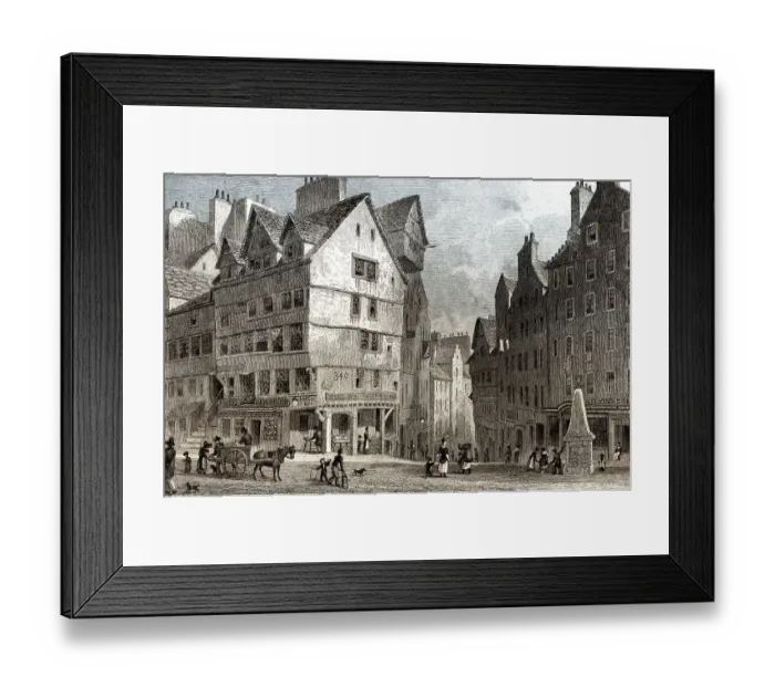 Framed Print : The West Bow, from the Lawn Market