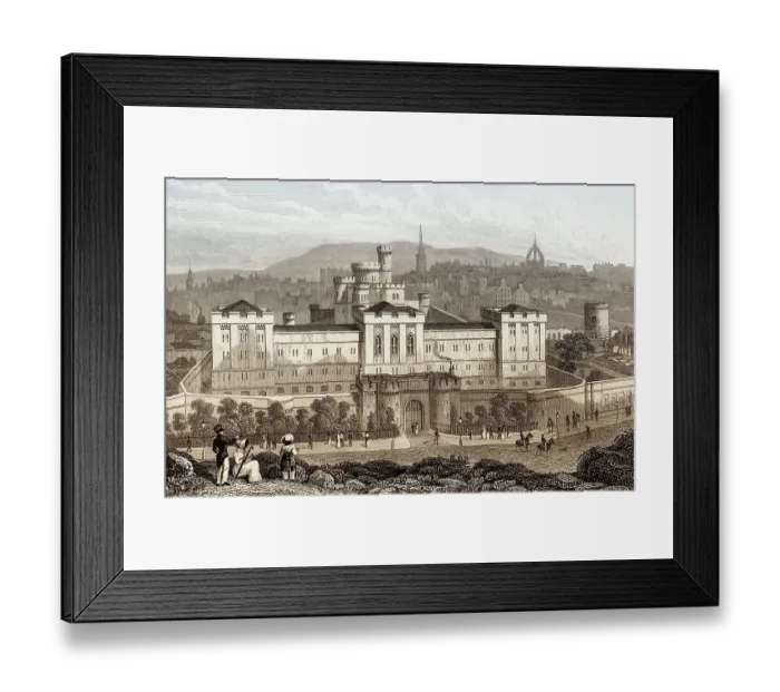 Framed Print : The New Jail, from Calton Hill Framed Print : The New Jail, from Calton Hill