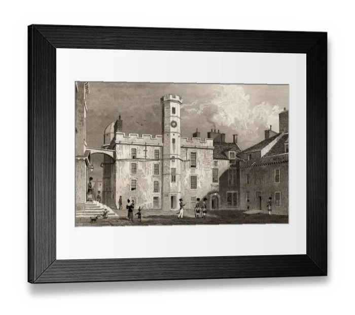 Framed Print : The interior quadrangle of the Castle