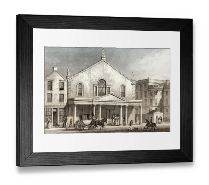 Framed Print : The old Theatre Royal on Princes Street in 1829 Framed Print : The old Theatre Royal on Princes Street in 1829