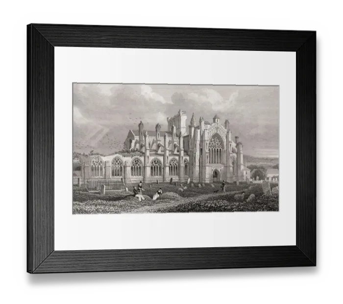 Framed Print : Melrose Abbey, Edinburgh, Scotland Framed Print : Melrose Abbey, Edinburgh, Scotland