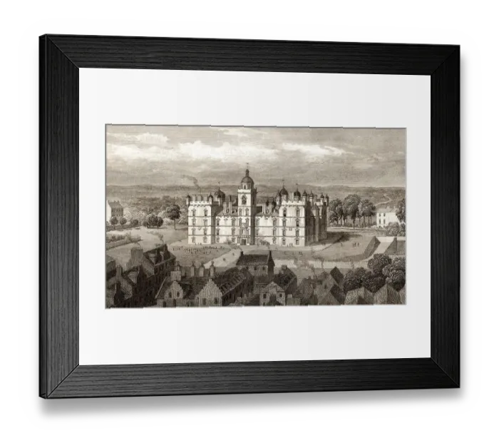 Framed Print : Heriot's Hospital, from the Castle hill