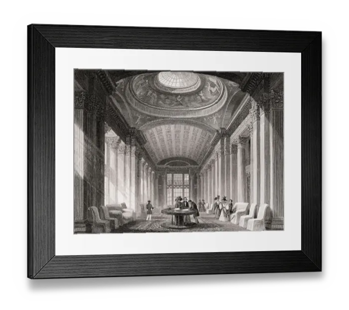 Framed Print : The interiors of the Advocates Library