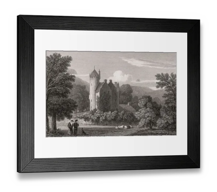 Framed Print : Grandtully Castle, Grandtully, Perthshire Framed Print : Grandtully Castle, Grandtully, Perthshire