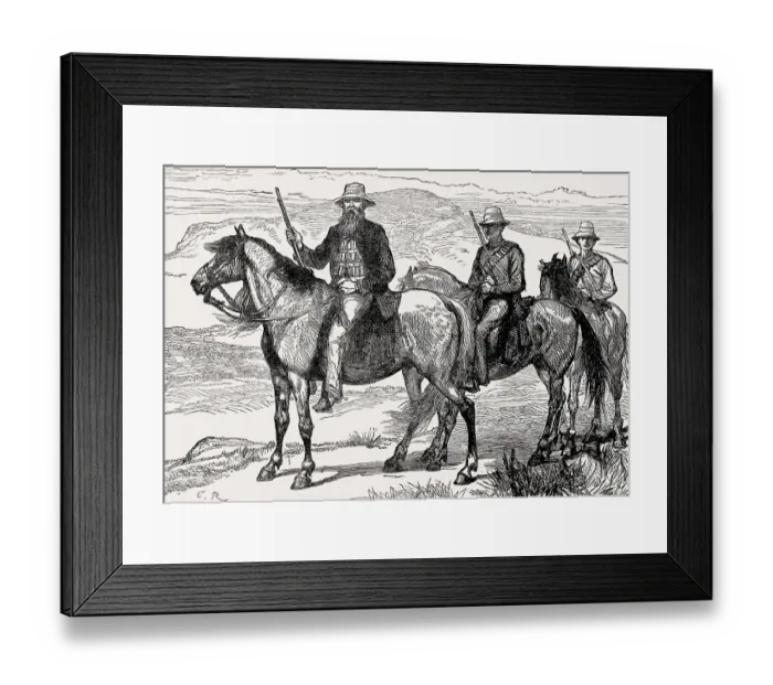 Framed Print : Petrus Lafras Uys or Piet Uys, 1797-1838