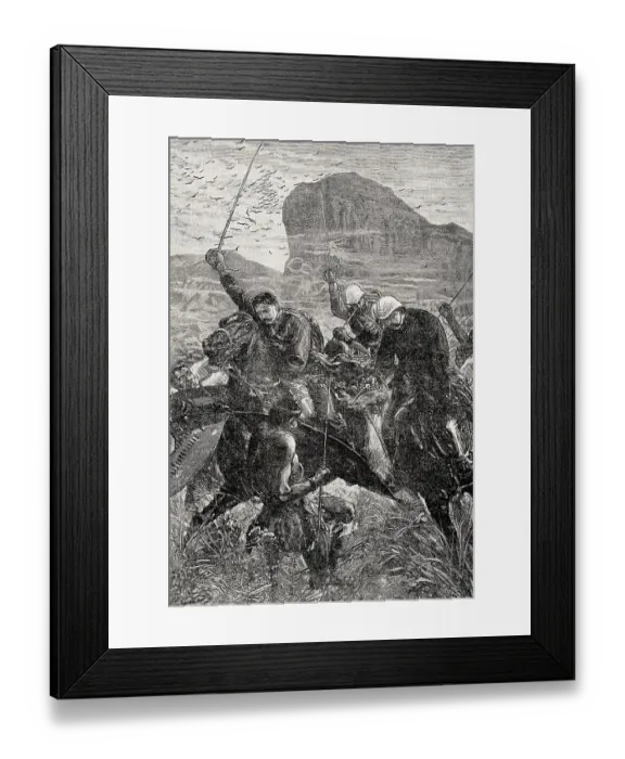 Framed Print : The Battle of Isandlwana on 22 January 1879