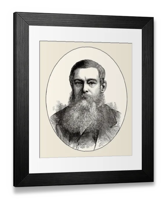 Framed Print : Sir Johannes Henricus Brand, Jan Brand or John Henry Brand