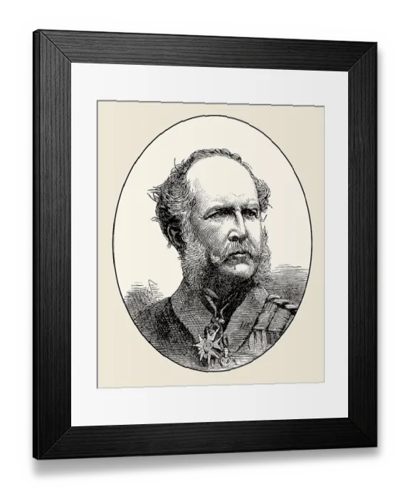 Framed Print : General Sir John Miller Adye, 1819 - 1900 Framed Print : General Sir John Miller Adye, 1819 - 1900