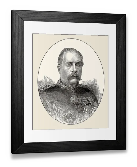 Framed Print : Major General Gerald Graham, 1831 - 1899
