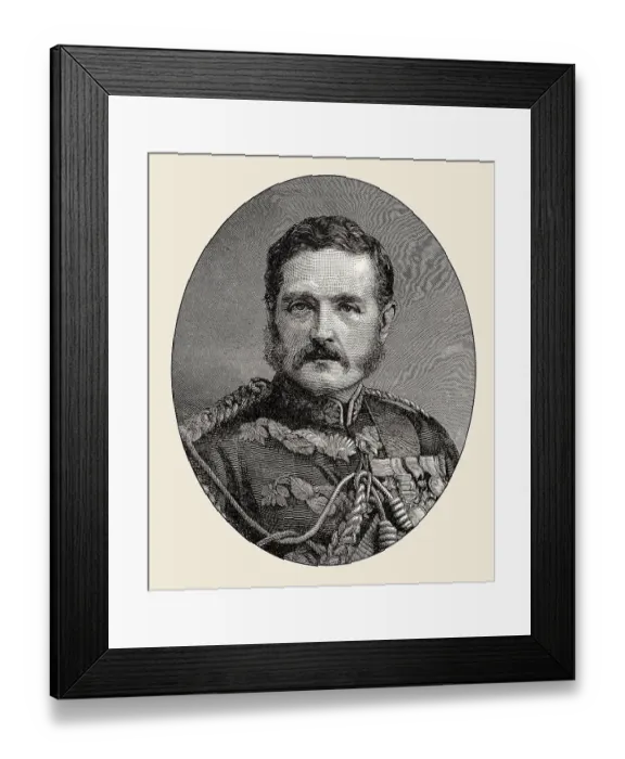 Framed Print : Major General William Earle, 1833 - 1885