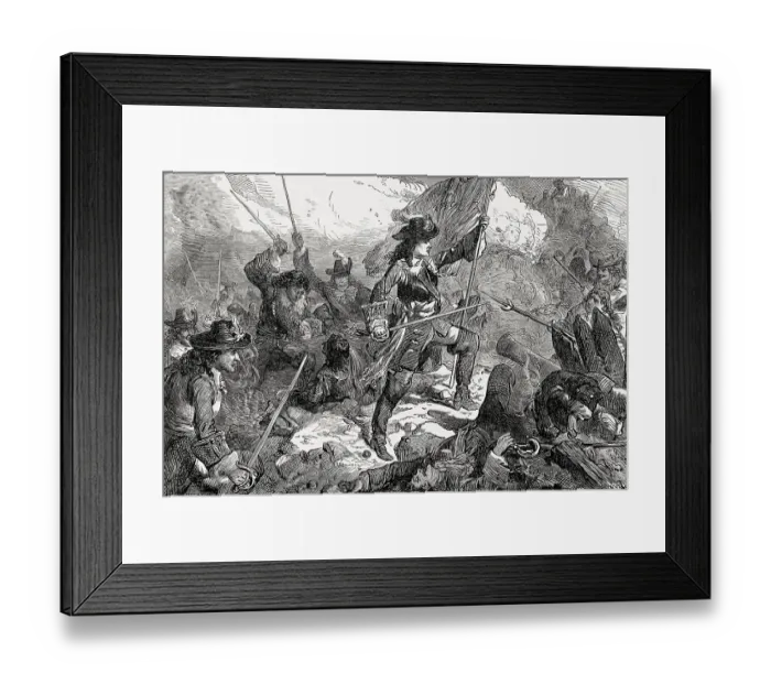 Framed Print : Captain John Churchill at the Siege of Maastricht