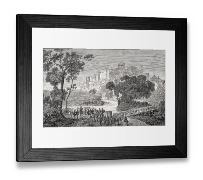 Framed Print : Veii or Veius, an ancient Etruscan city near Rome