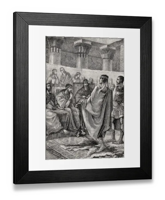 Framed Print : Roman ambassador before the Carthaginian senate